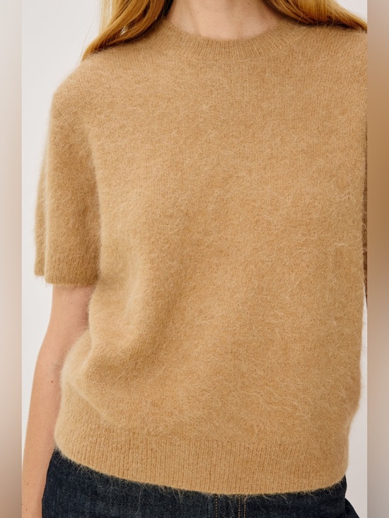 Rails Sweaters - Rails “Briar” Soft Short-Sleeve Fuzzy Sweater in Camel M like new